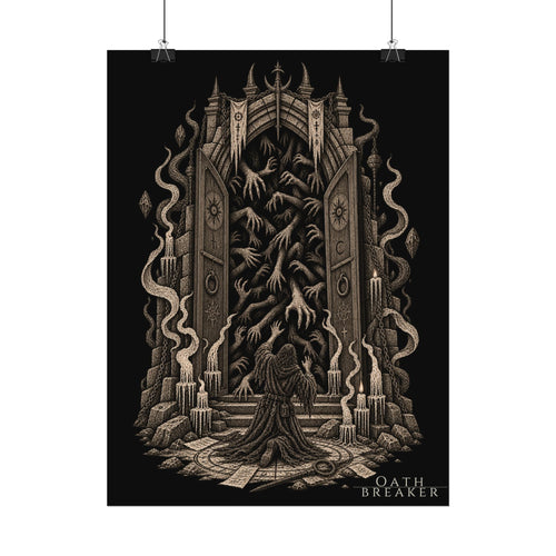 Matte Art Poster — Oathbreaker Dark Fantasy Gate