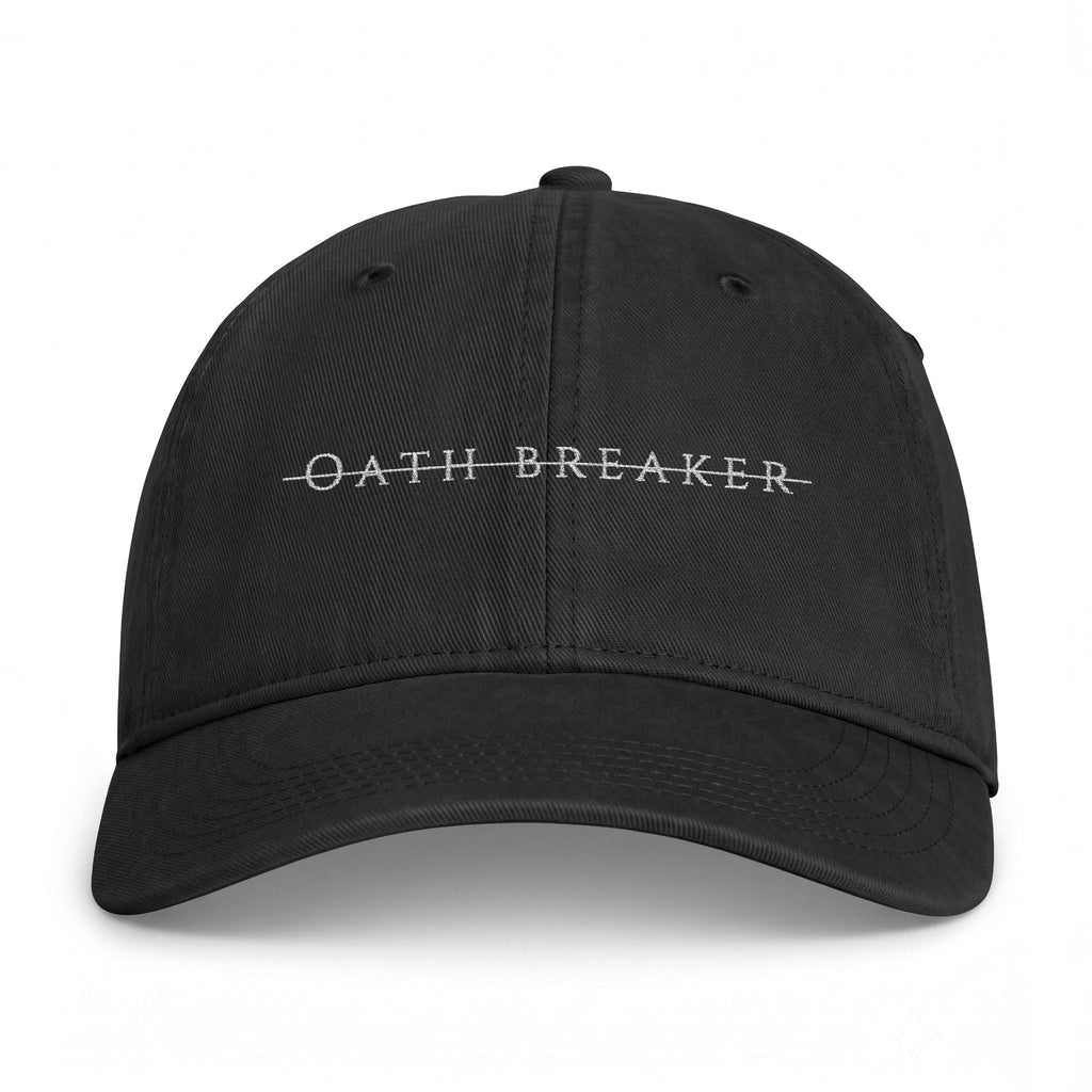 'OATH BREAKER' Embroidered Faded Wash Hat