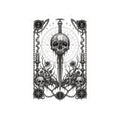 Copy of Pillar of Salt Black Metal Sticker — Gothic Kiss-Cut Laptop Decal