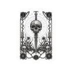 Copy of Pillar of Salt Black Metal Sticker — Gothic Kiss-Cut Laptop Decal