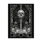 Oath Breaker Skull Dagger Poster — Dark Gothic Wall Art