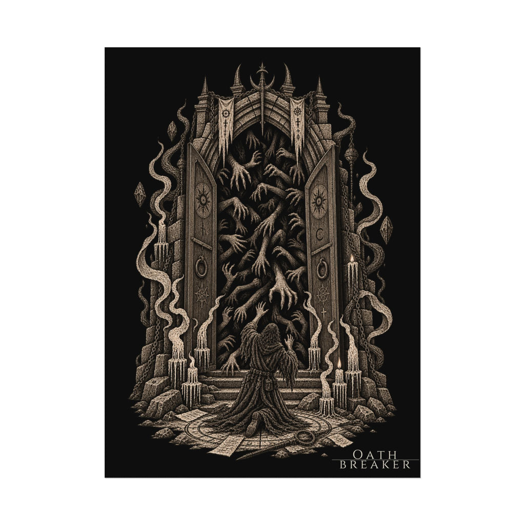 Matte Art Poster — Oathbreaker Dark Fantasy Gate