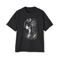 Oversized Graphic Tee — Gothic Woman Key Illustration