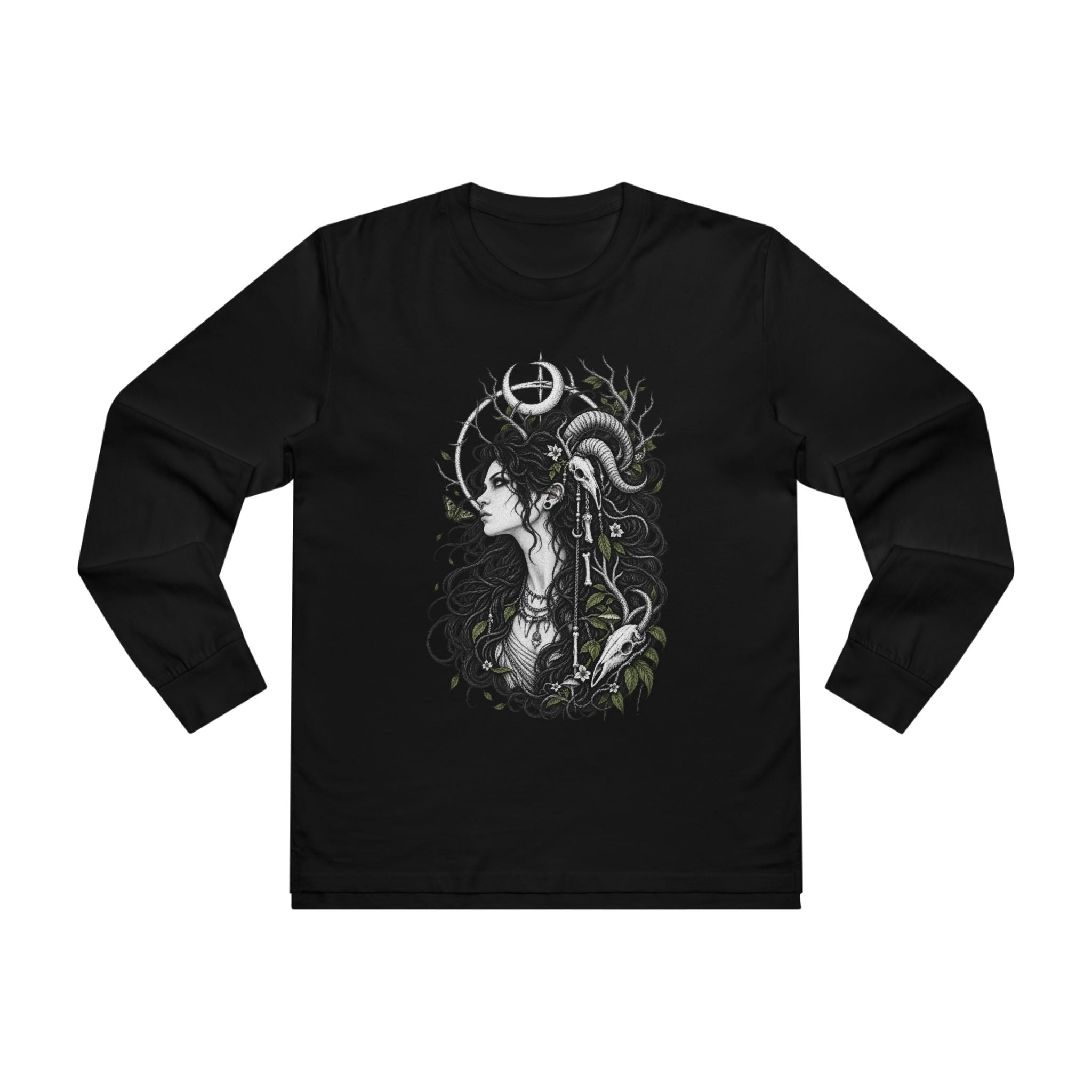 Gothic Demoness Graphic Longsleeve Tee