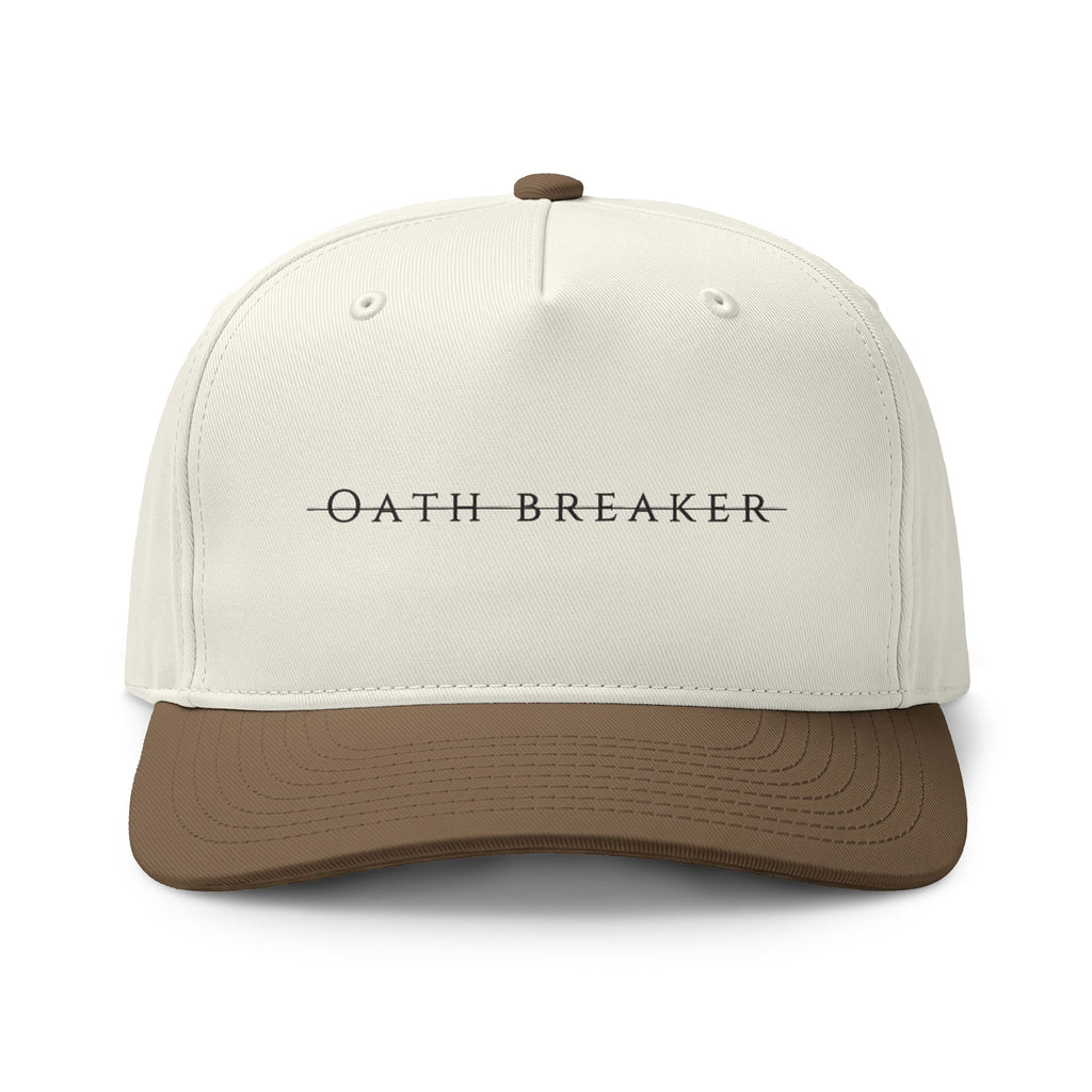 Oath Breaker Two-Tone Cap — Minimalist Text Trucker Hat