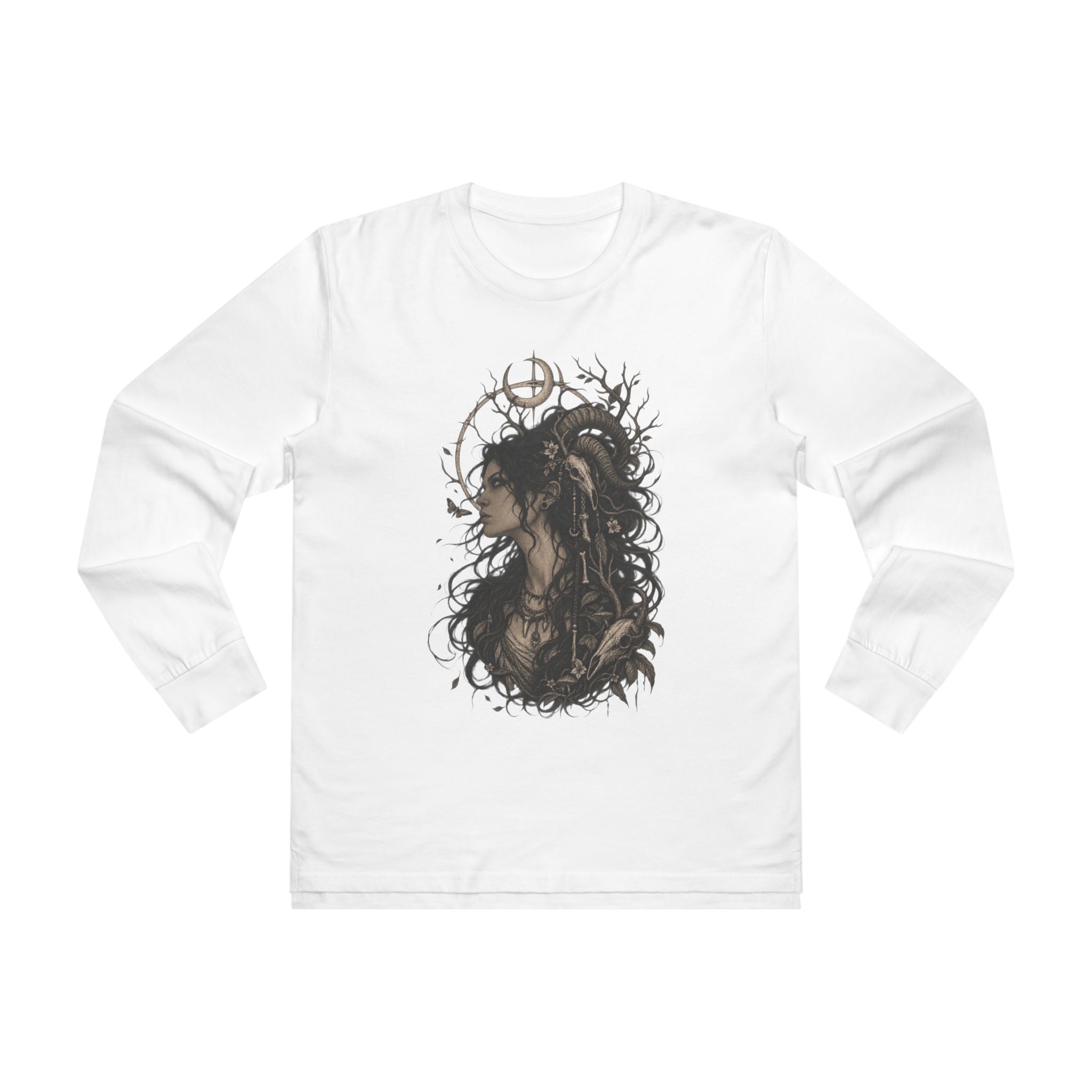 Men’s Longsleeve Tee — Mystic Lion Art Graphic