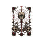 Occult Skull & Dagger Kiss-Cut Sticker — Gothic Tarot-Inspired Decal