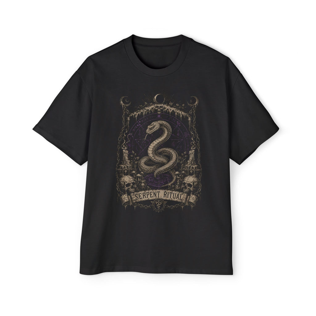 Occult Serpent Ritual T-Shirt — Vintage Snake Graphic Tee