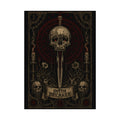 Oath Breaker Skull Poster — Gothic Textured Watercolor Art Print