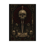 Oath Breaker Skull Poster — Gothic Textured Watercolor Art Print