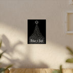 Pillar of Salt Dark Art Poster — Textured Matte Watercolor Print
