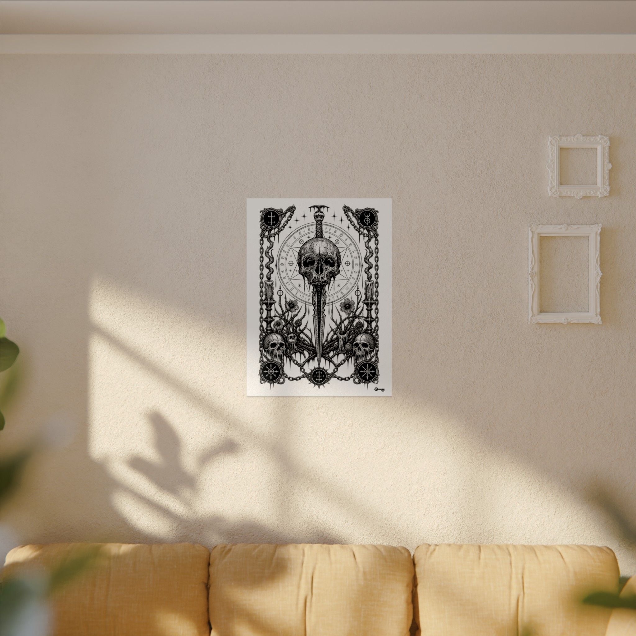 Copy of Oath Breaker Skull Dagger Poster — Dark Gothic Wall Art