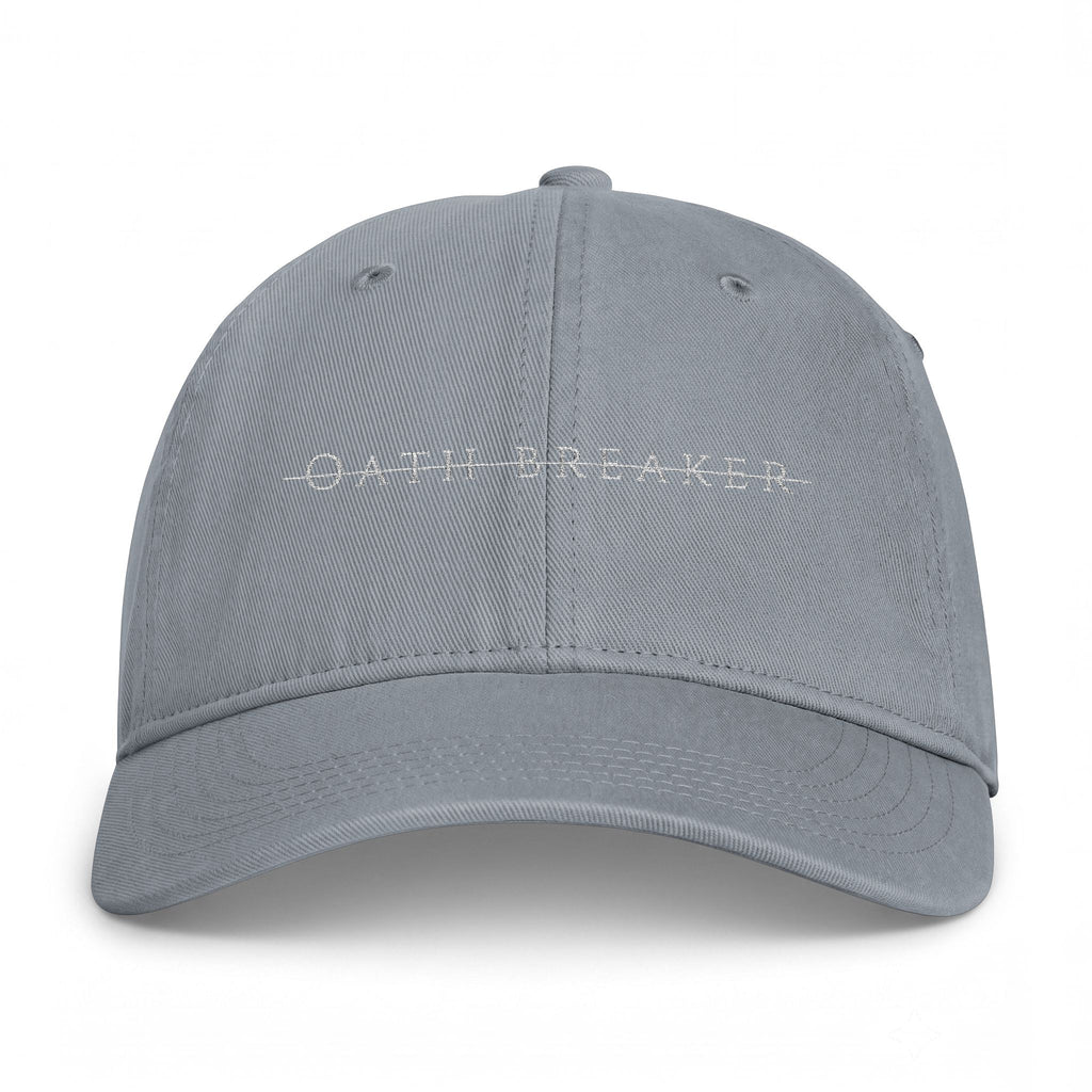 'OATH BREAKER' Embroidered Faded Wash Hat