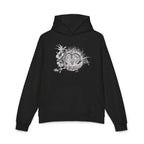 Owl Floral Hoodie — Gothic Botanical Graphic Hoodie