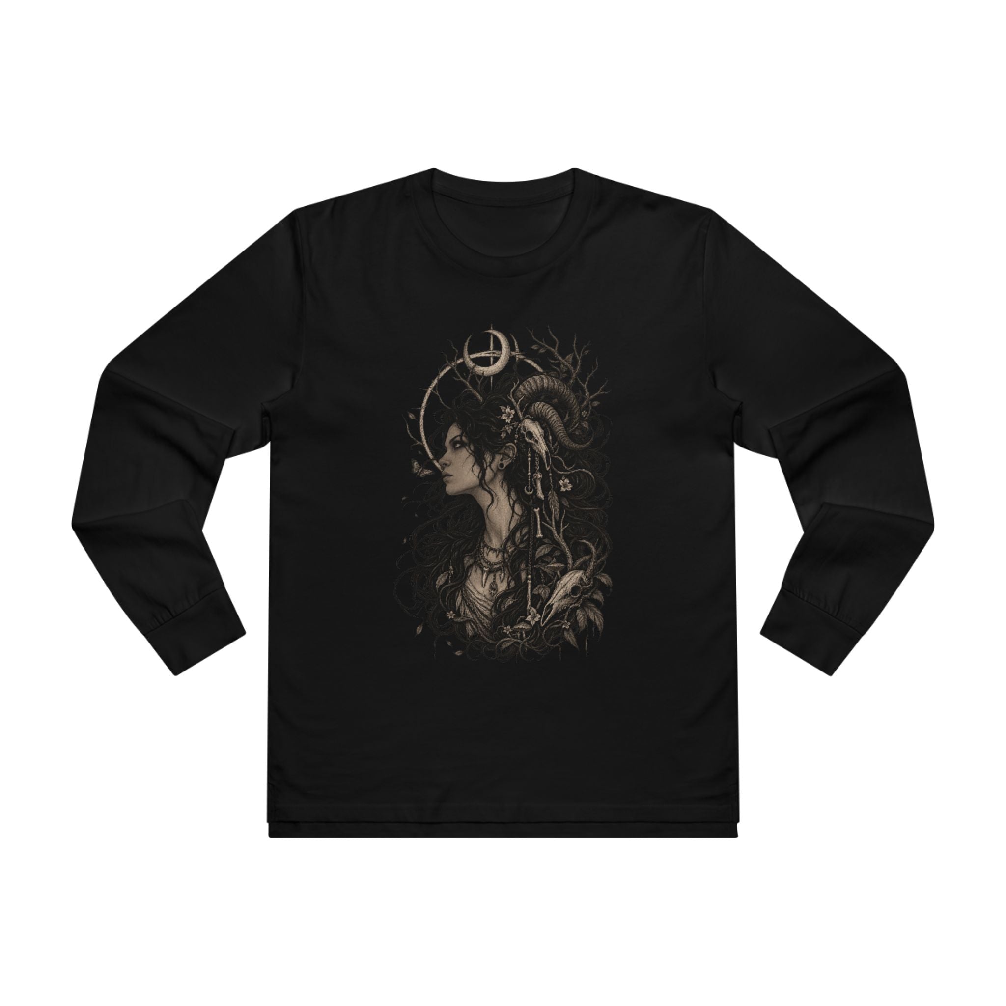 Men’s Longsleeve Tee — Mystic Lion Art Graphic