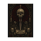 Oath Breaker Skull Poster — Gothic Textured Watercolor Art Print