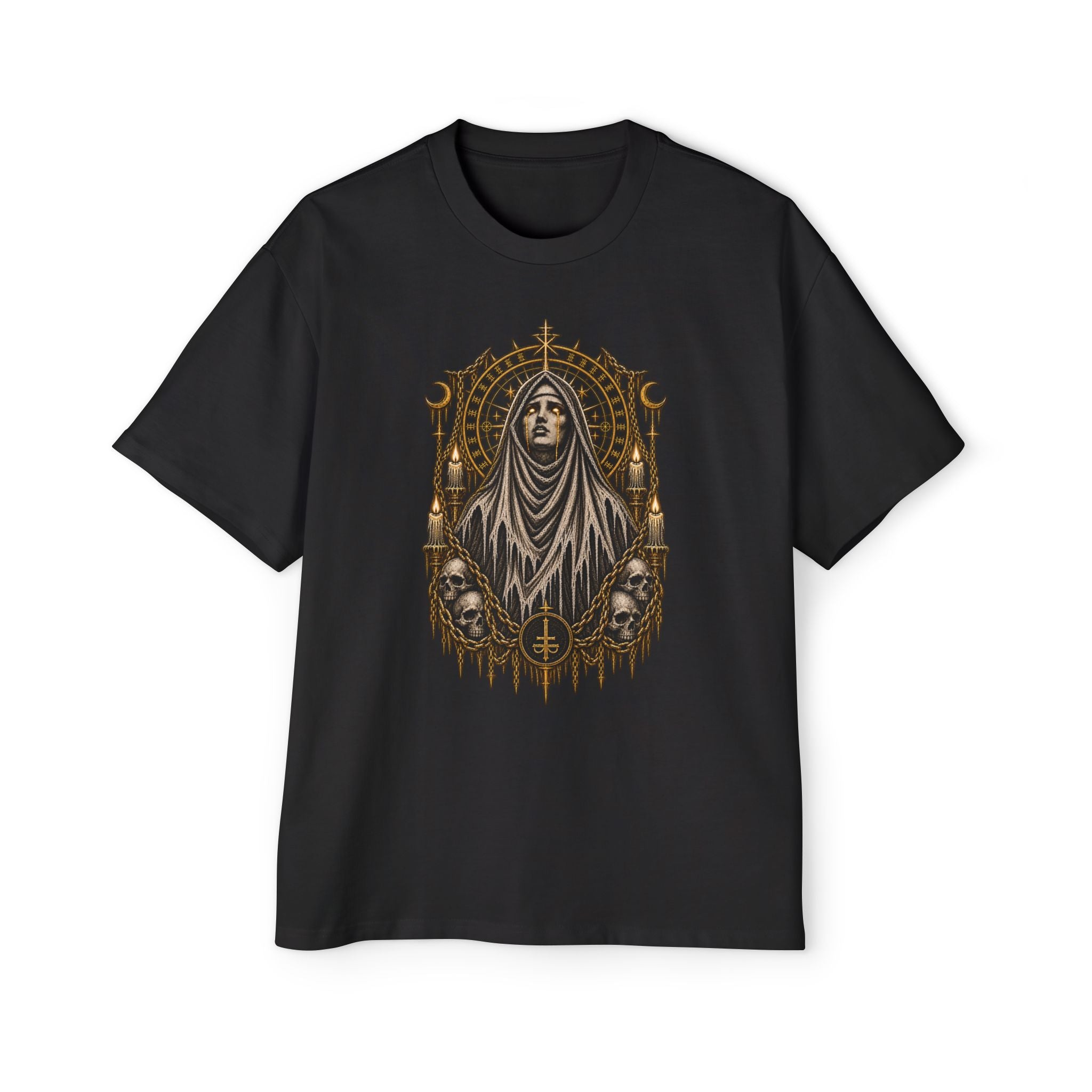 Gothic Golden Saint Graphic Tee