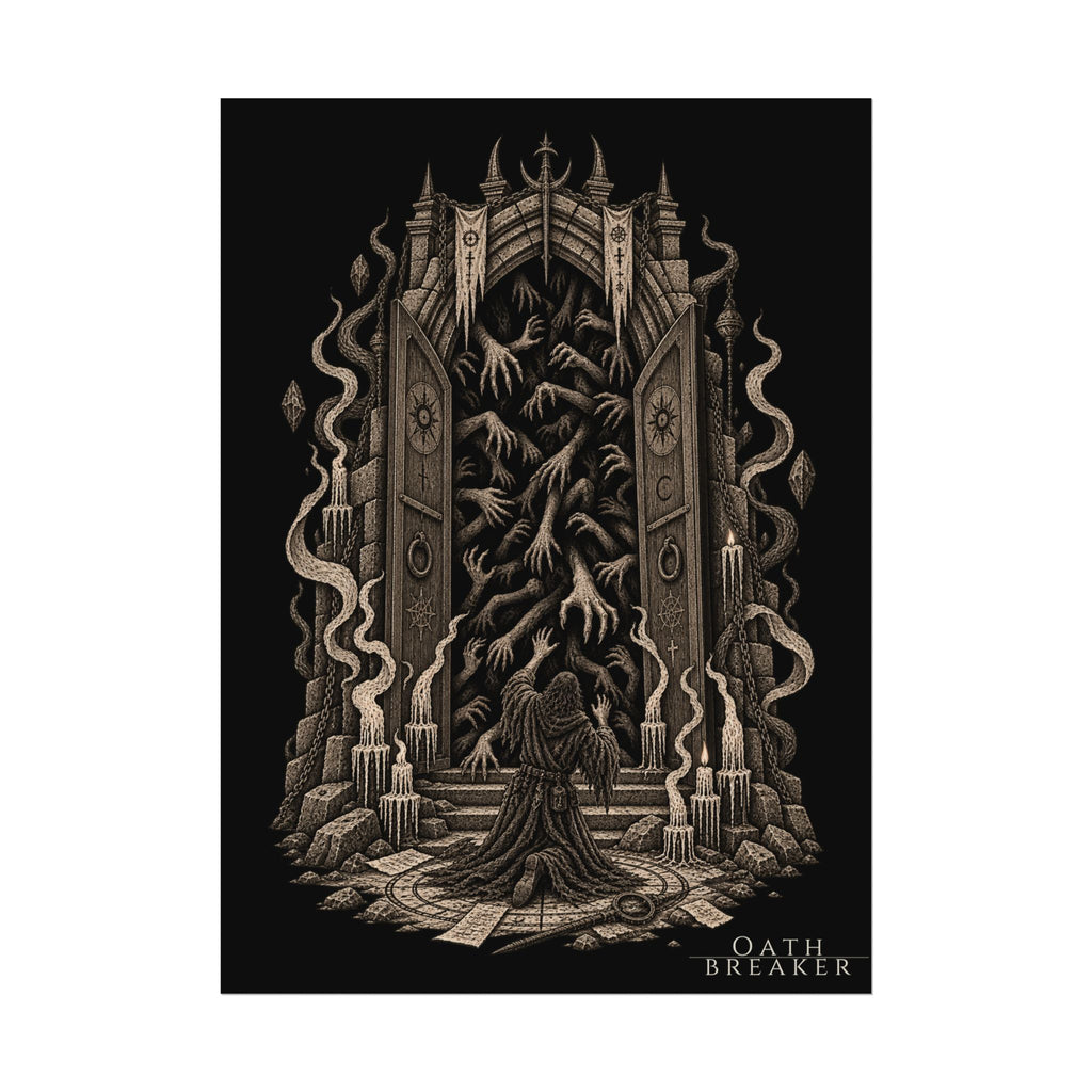Matte Art Poster — Oathbreaker Dark Fantasy Gate