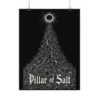 Pillar of Salt Dark Art Poster — Textured Matte Watercolor Print