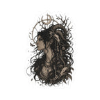 Occult Goddess Kiss-Cut Sticker — Boho Witch Art Decal for Laptops & Journals