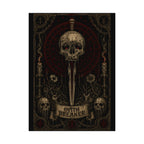 Oath Breaker Skull Poster — Gothic Textured Watercolor Art Print