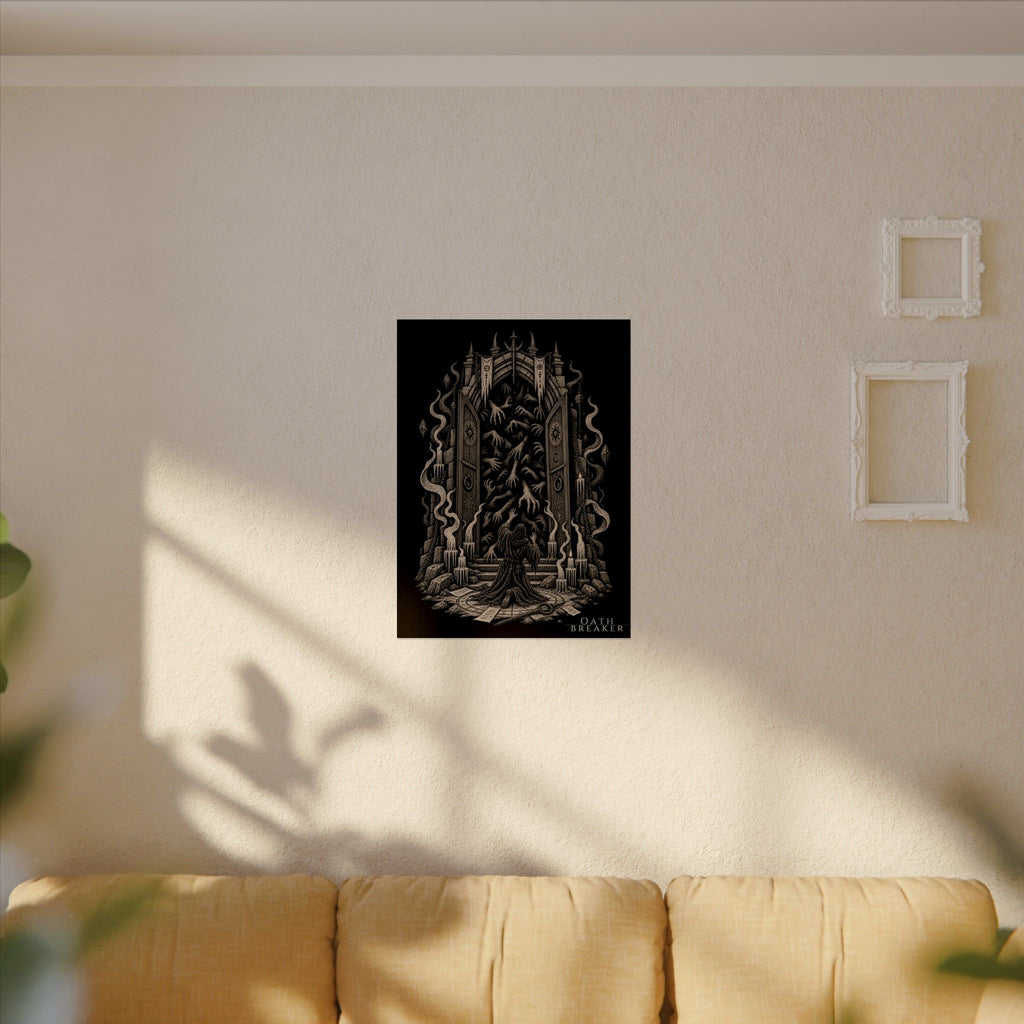 Matte Art Poster — Oathbreaker Dark Fantasy Gate