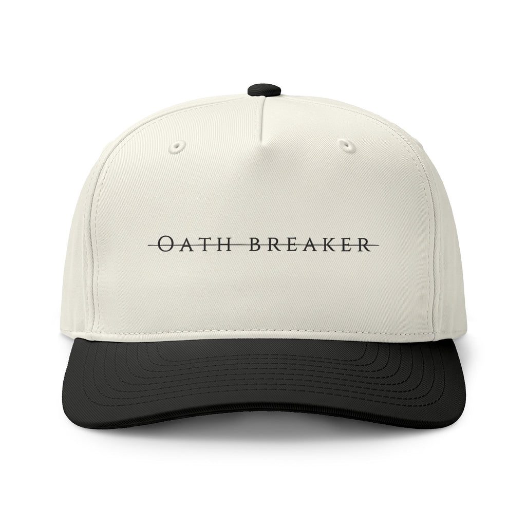 Oath Breaker Two-Tone Cap — Minimalist Text Trucker Hat