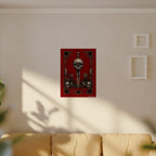 Skull Dagger Art Poster — Dark Gothic Matte Wall Print