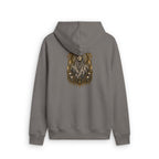 Gothic Queen Zip Hoodie — Ornate Dark Illustration Back Print