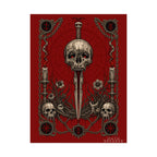 Skull Dagger Art Poster — Dark Gothic Matte Wall Print