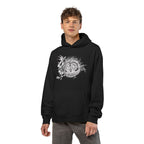 Owl Floral Hoodie — Gothic Botanical Graphic Hoodie