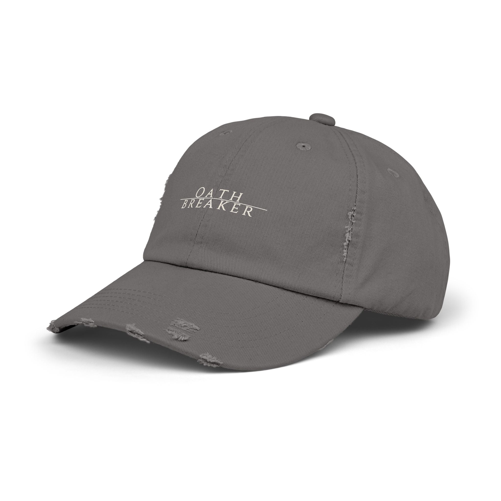 Oath Breaker Distressed Cap – Vintage Black Baseball Hat