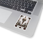 Occult Skull & Dagger Kiss-Cut Sticker — Gothic Tarot-Inspired Decal
