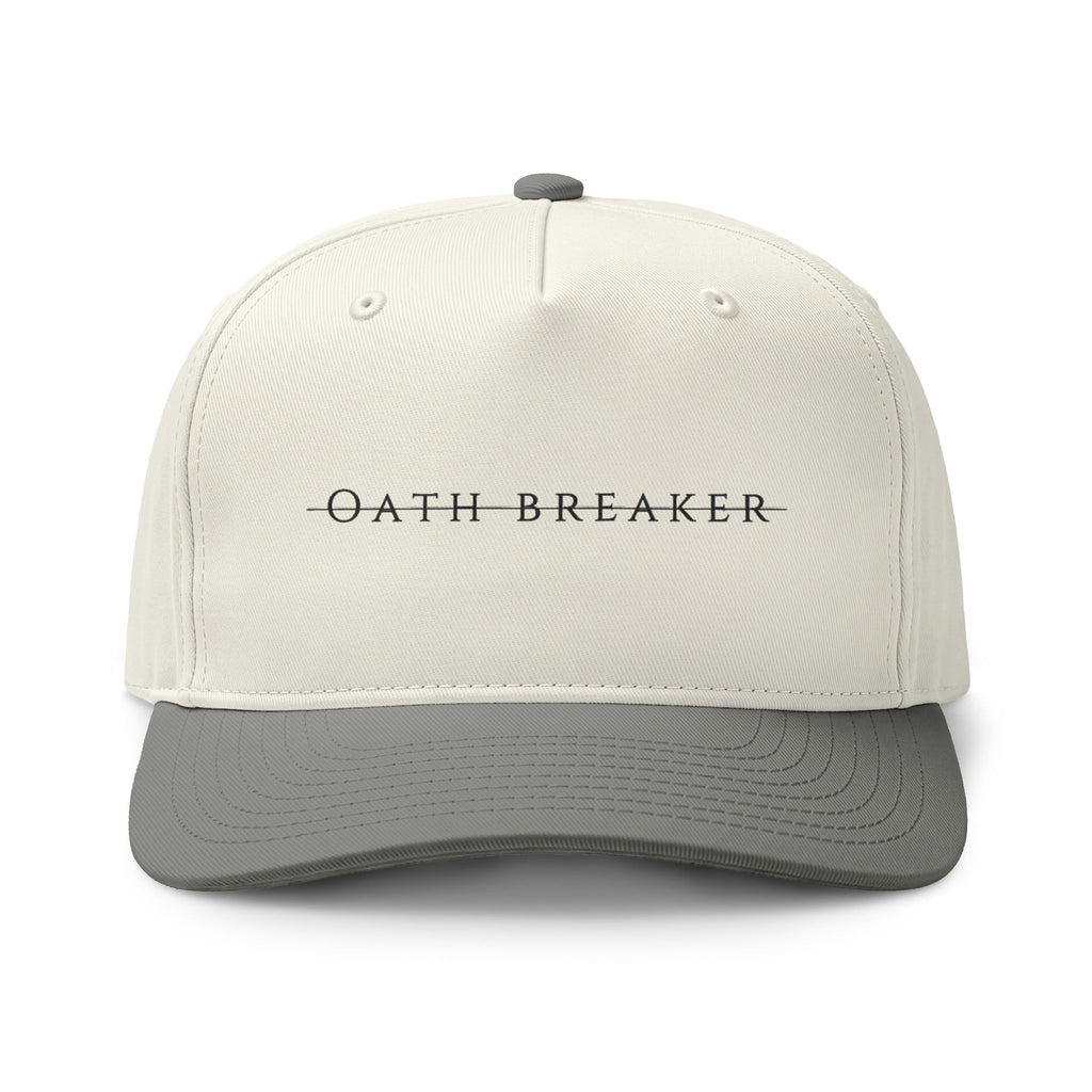 Oath Breaker Two-Tone Cap — Minimalist Text Trucker Hat