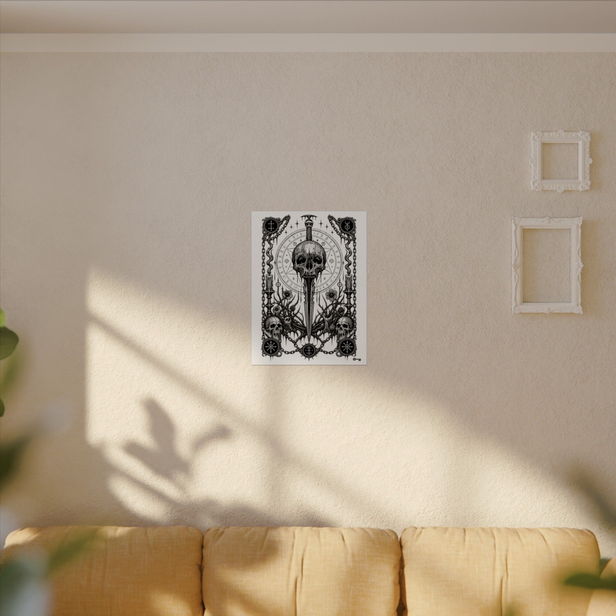 Copy of Oath Breaker Skull Dagger Poster — Dark Gothic Wall Art