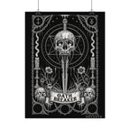 Oath Breaker Skull Dagger Poster — Dark Gothic Wall Art