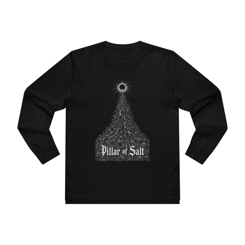 Pillar of Salt Long Sleeve Tee — Gothic Tree Sun Graphic Men’s Shirt
