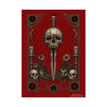 Skull Dagger Art Poster — Dark Gothic Matte Wall Print