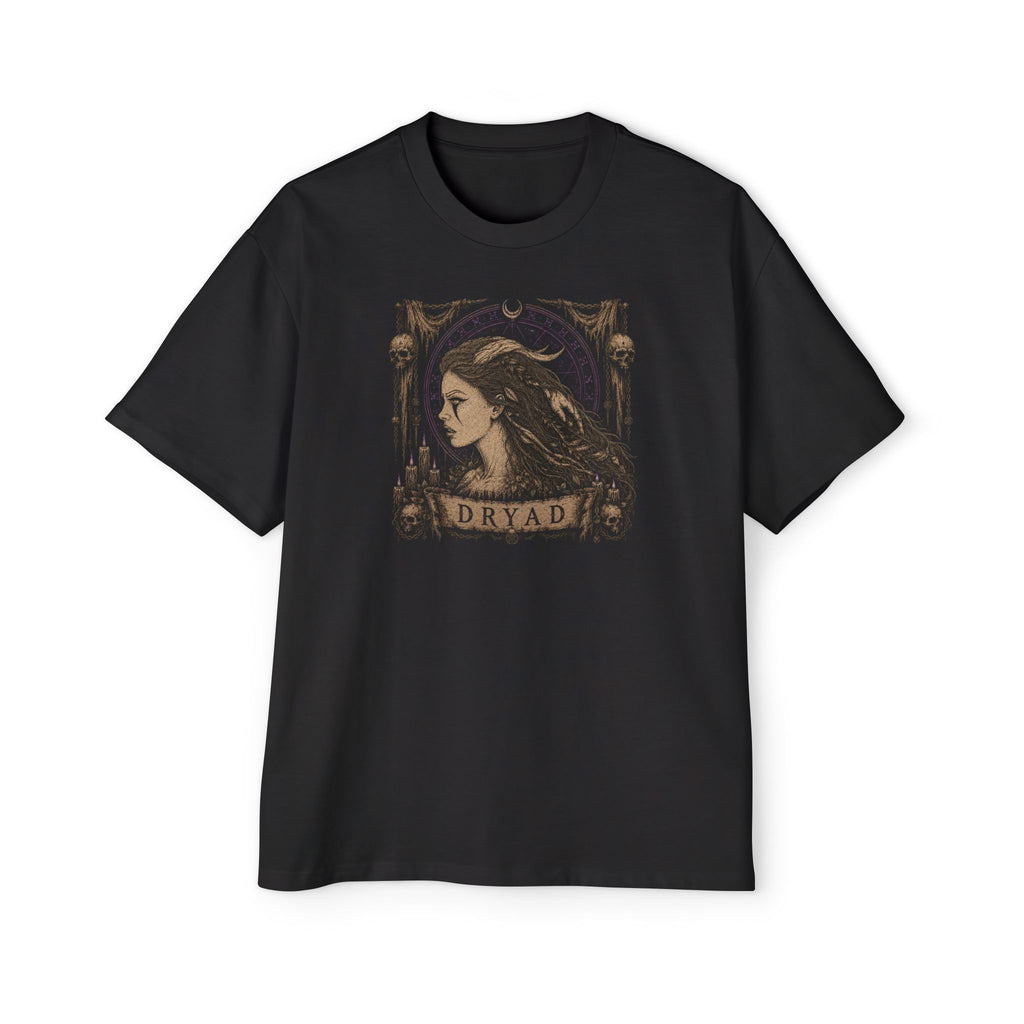 Dryad Illustration Tee — Mythic Forest Graphic T-Shirt