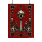 Skull Dagger Art Poster — Dark Gothic Matte Wall Print
